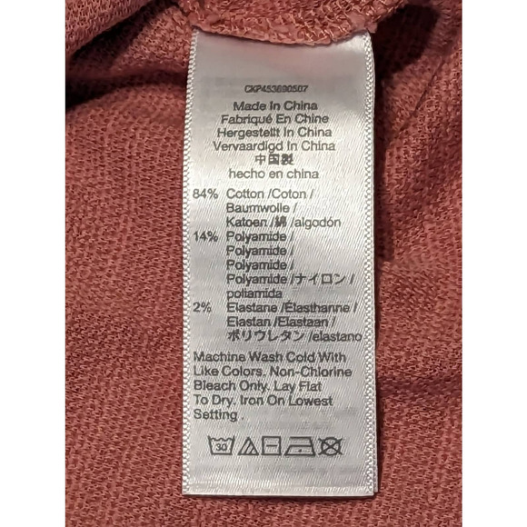 Madewell crop top flowy pink thick cotton high quality material womens small - Picture 4 of 4